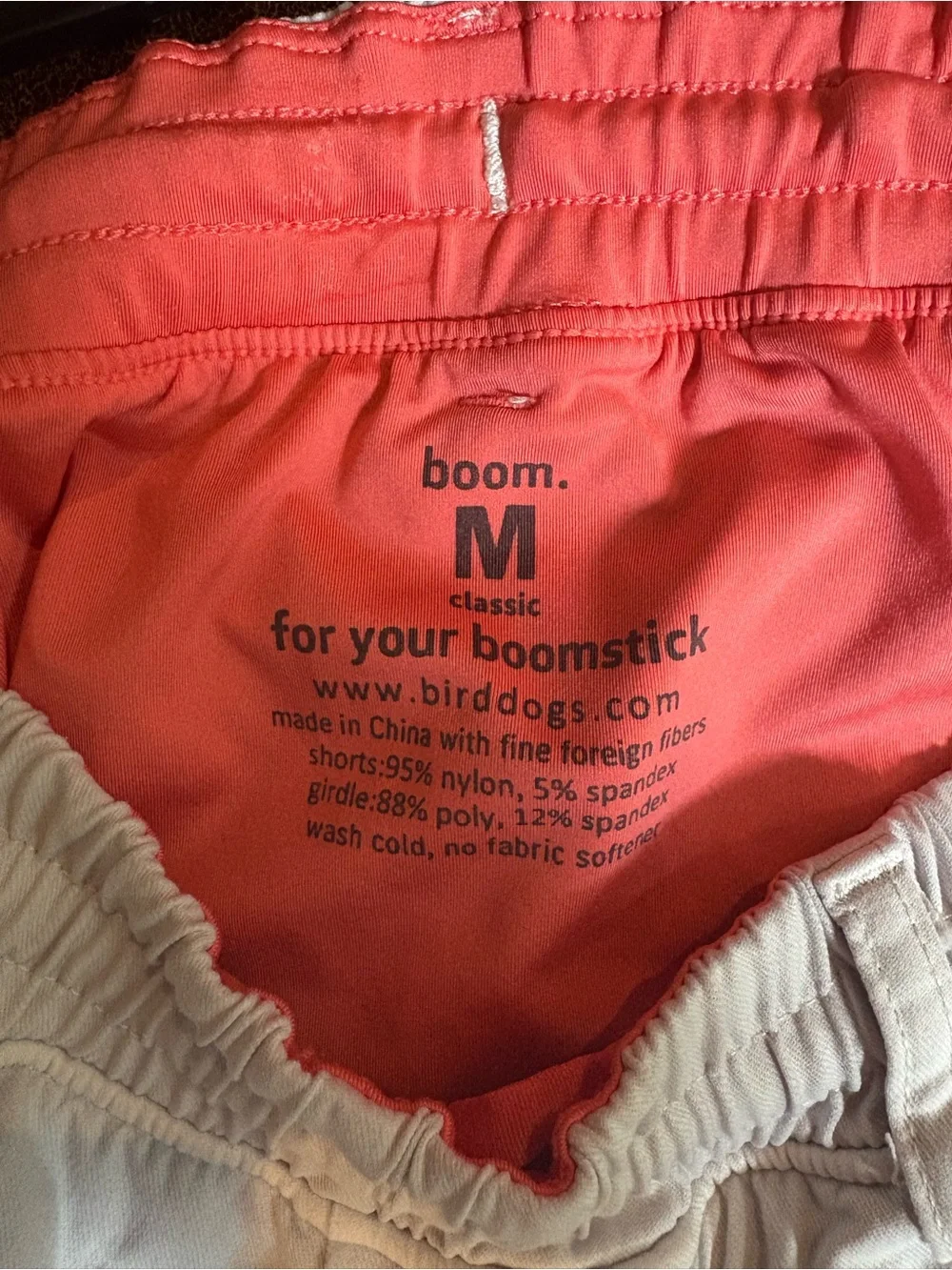 Birddogs Light Gray Boom for Your Boomstick Athletic Shorts
